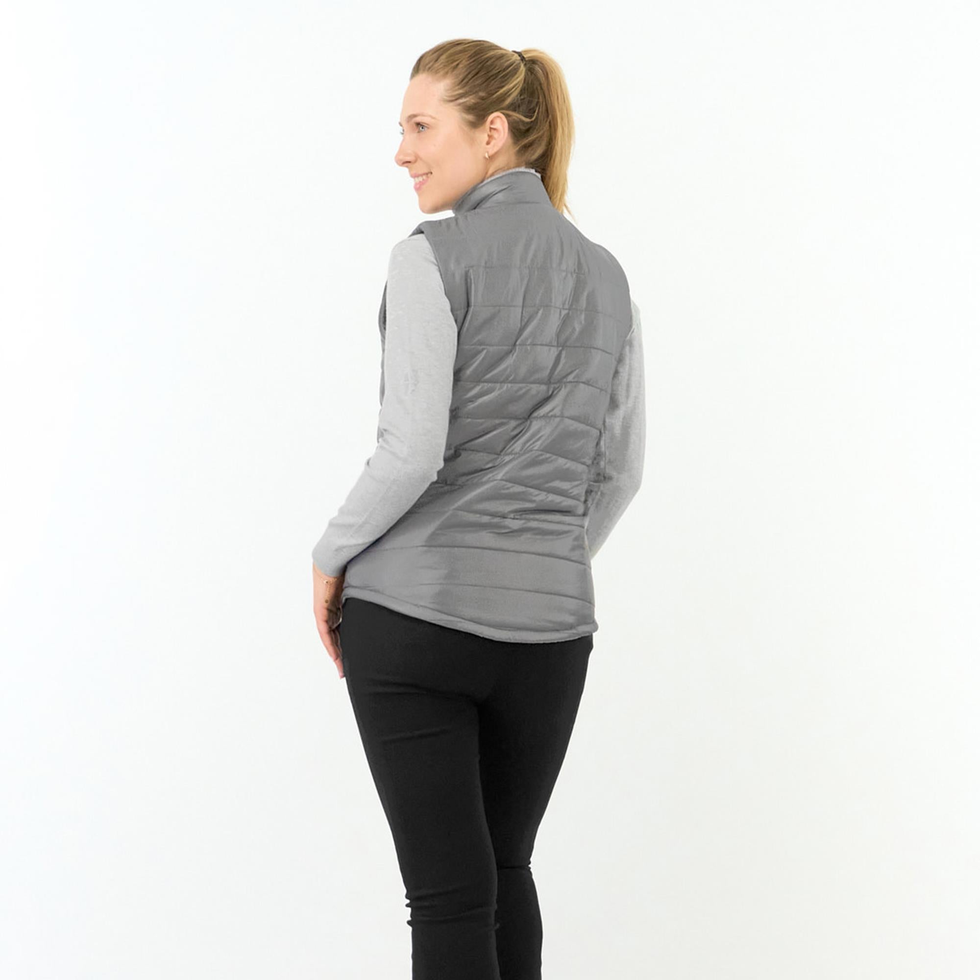 Pure Golf Hemisphere Faux Fur Ladies Golf Gilet Charcoal Grey